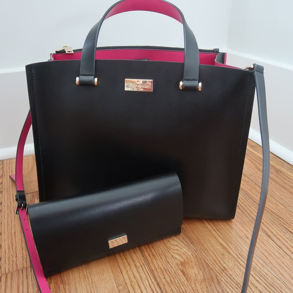 Kate Spade Hot Pink Purse + Wallet